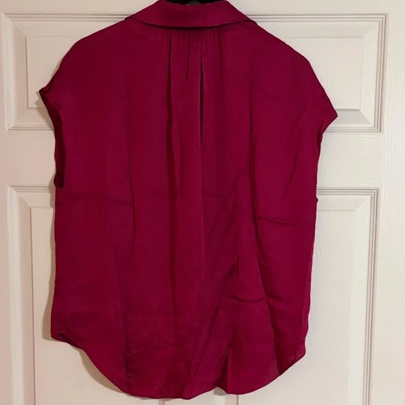 Liverpool Fuchsia Button-Up Blouse - Picture 3 of 5